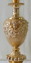 Antique solid silver gilt French Passion Chalice